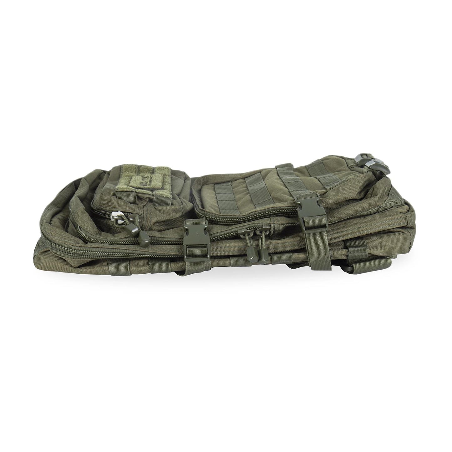 MIL-TEC U.S. Assault combat backpack trekking hiking outdoor rucksack 36L olive sulankstyta tvirta kuprinė lauko veiklai.