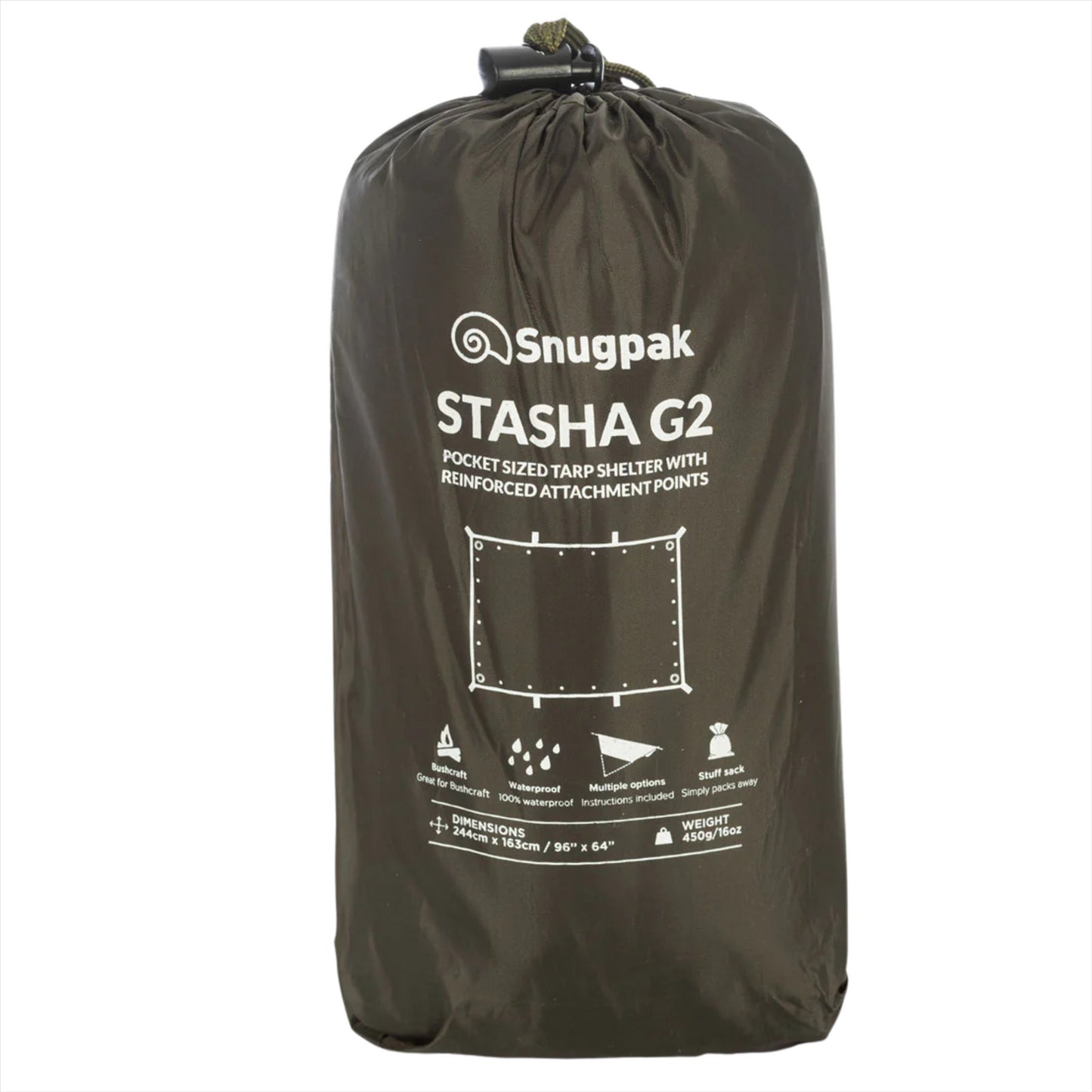 Snugpak Stasha G2 vandeniui atsparus brezentas alyvuogių
