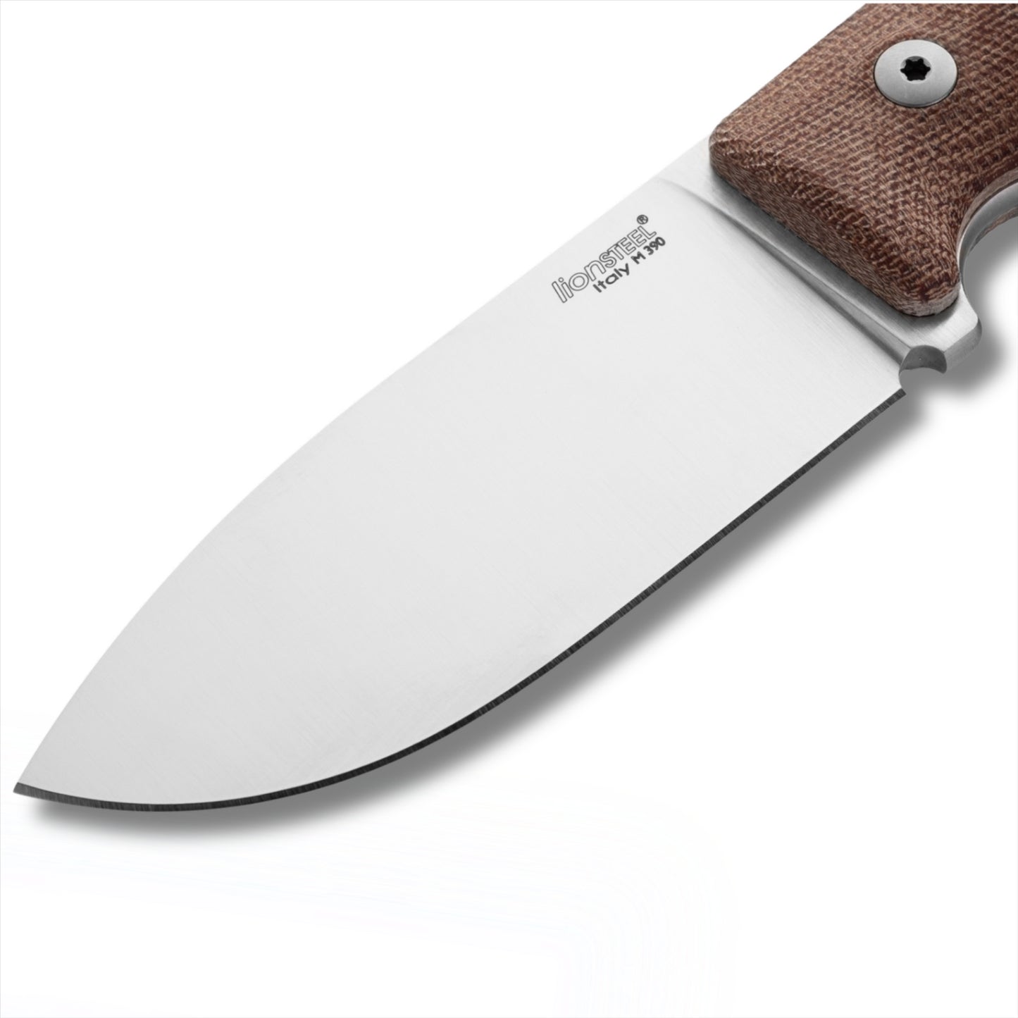 LionSteel M2M CVN fiksuoto ašmens peilis iš M390 plieno