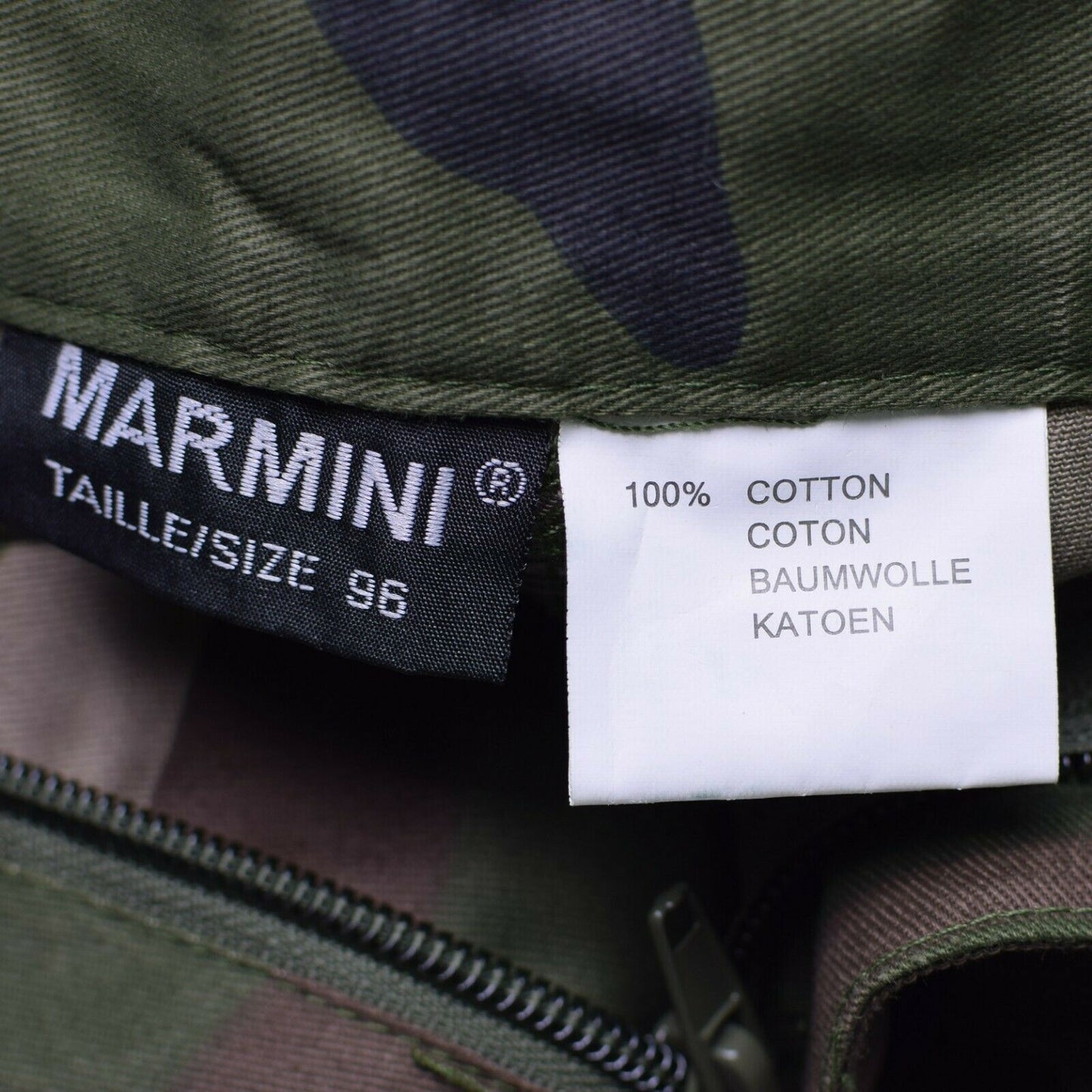 Šortų etiketė ir sudėtis: autentiški Prancūzijos kariuomenės F1 šortai