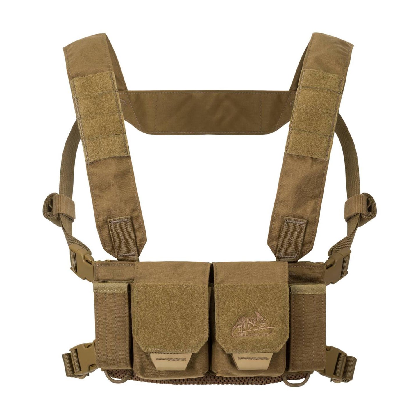 Helikon-Tex treniruočių mini liemenė su dėklais priekyje, pagaminta iš tvirto Cordura nailono.