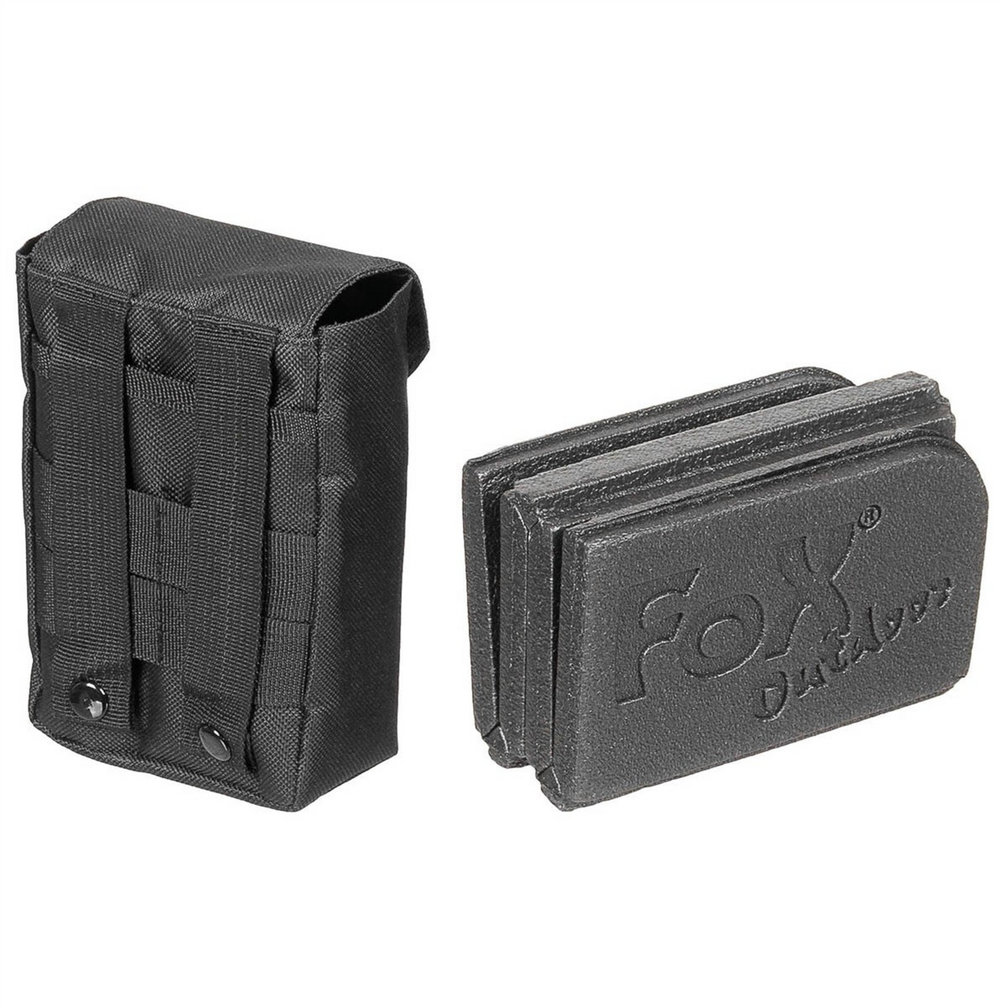 Fox Outdoor sulankstomas termo kilimėlis su MOLLE dėklu juodas