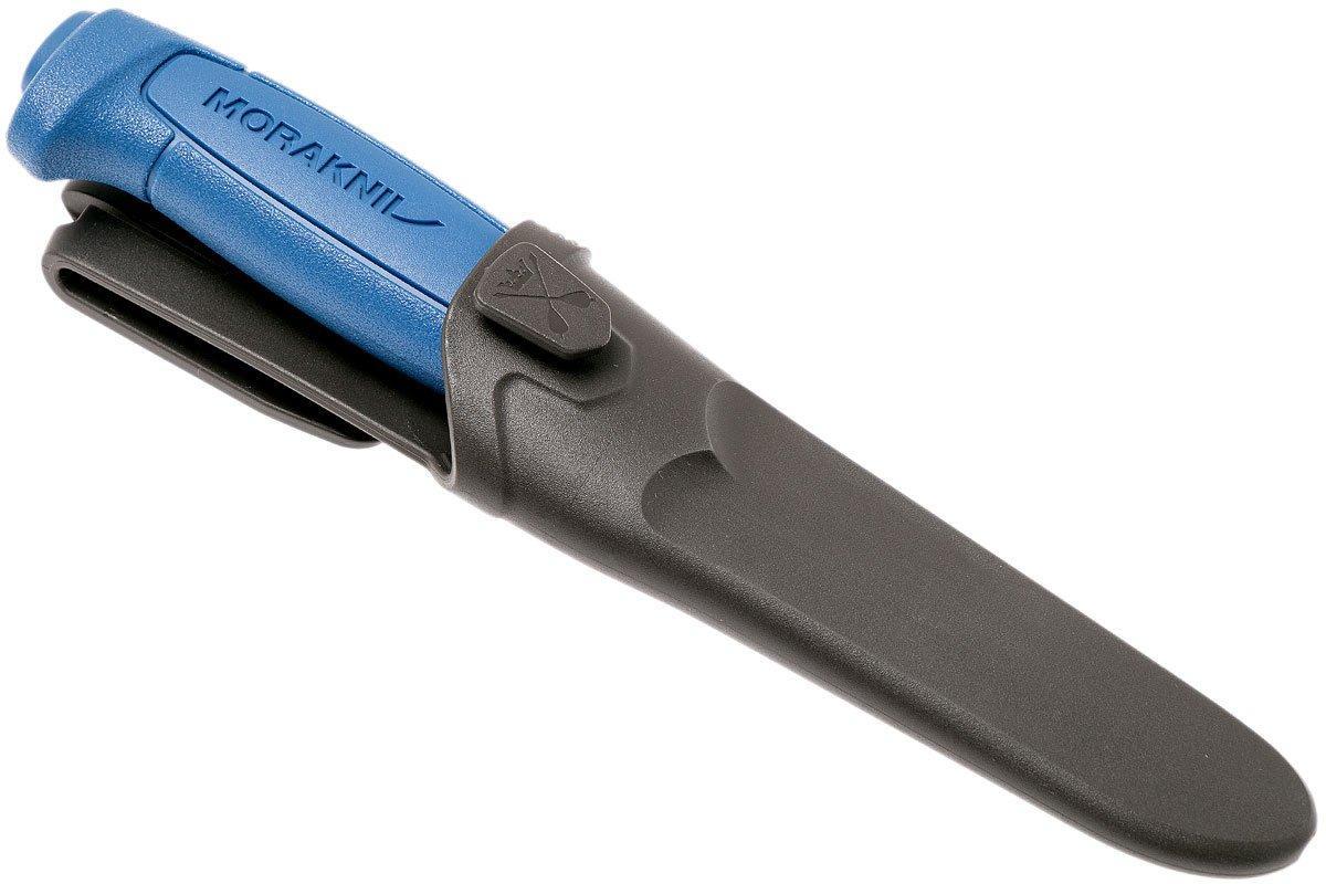 MORAKNIV Basic 546 fiksuotas peilis iš nerūdijančio plieno su tvirtu apsauginiu dėklu ir patogia rankena.