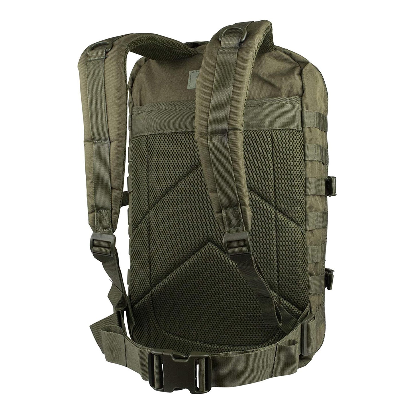 MIL-TEC U.S. Assault combat backpack trekking hiking outdoor rucksack 36L olive su paminkštintomis petnešomis ir juosmens diržu