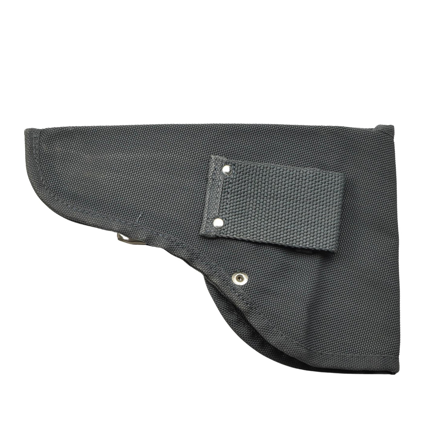 Italijos kariuomenės pistoleto dėklas su kilpos užsegimu pilkas, pagamintas iš patvaraus poliesterio ir medvilnės.