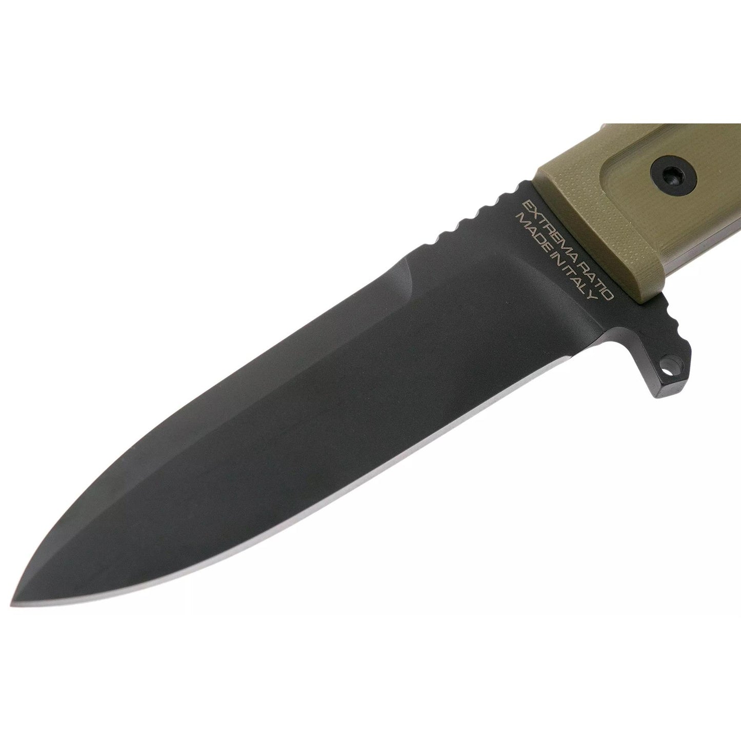 ExtremaRatio E.C.M. COBRA taktinis kovos peilis pilna įkote N690 plienas su DLC danga ir G10 rankena.