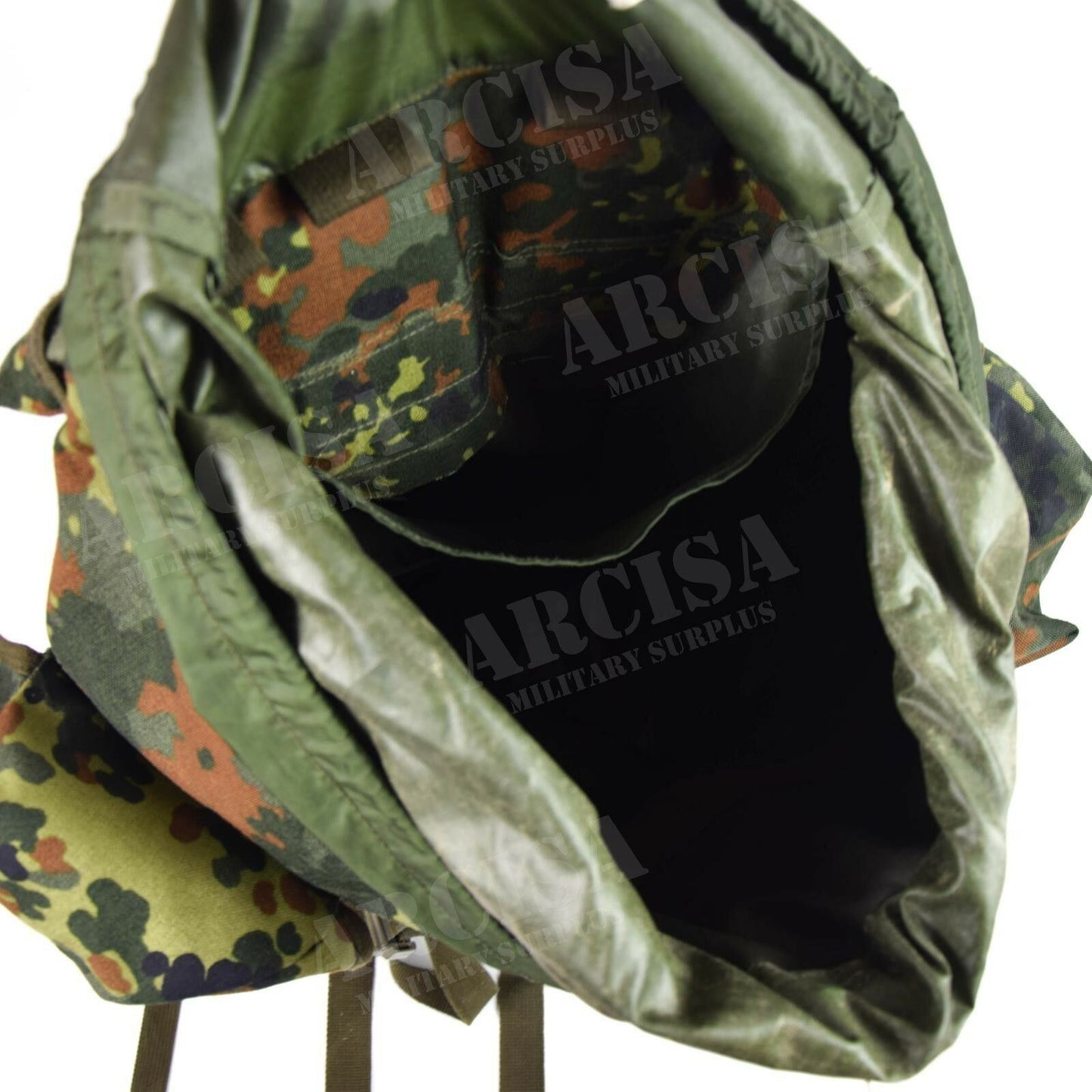Vokietijos kariuomenės taktinė kuprinė 65L Flecktarn marginimo