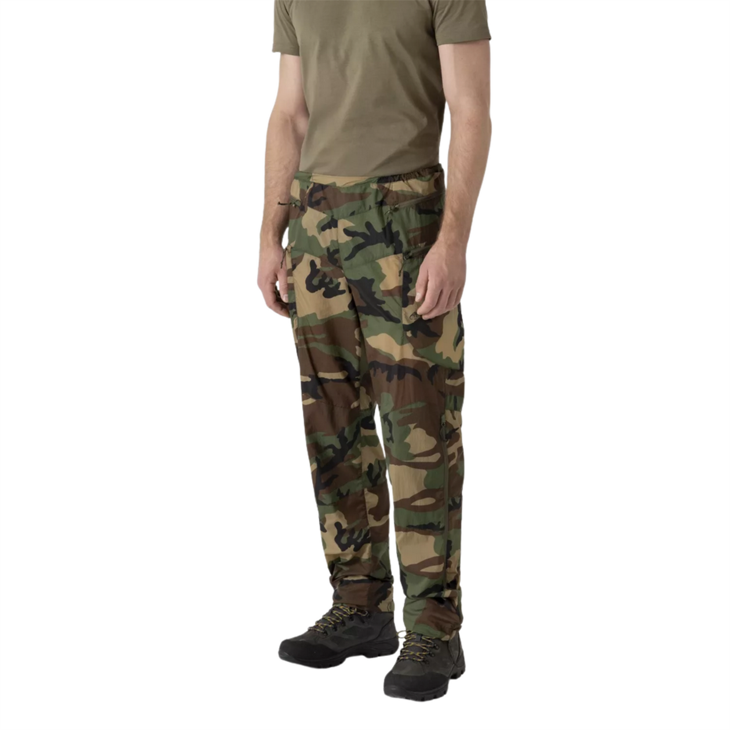 Helikon-Tex Windrunner viršutinės apsauginės kelnės kelnės Woodland marginimo