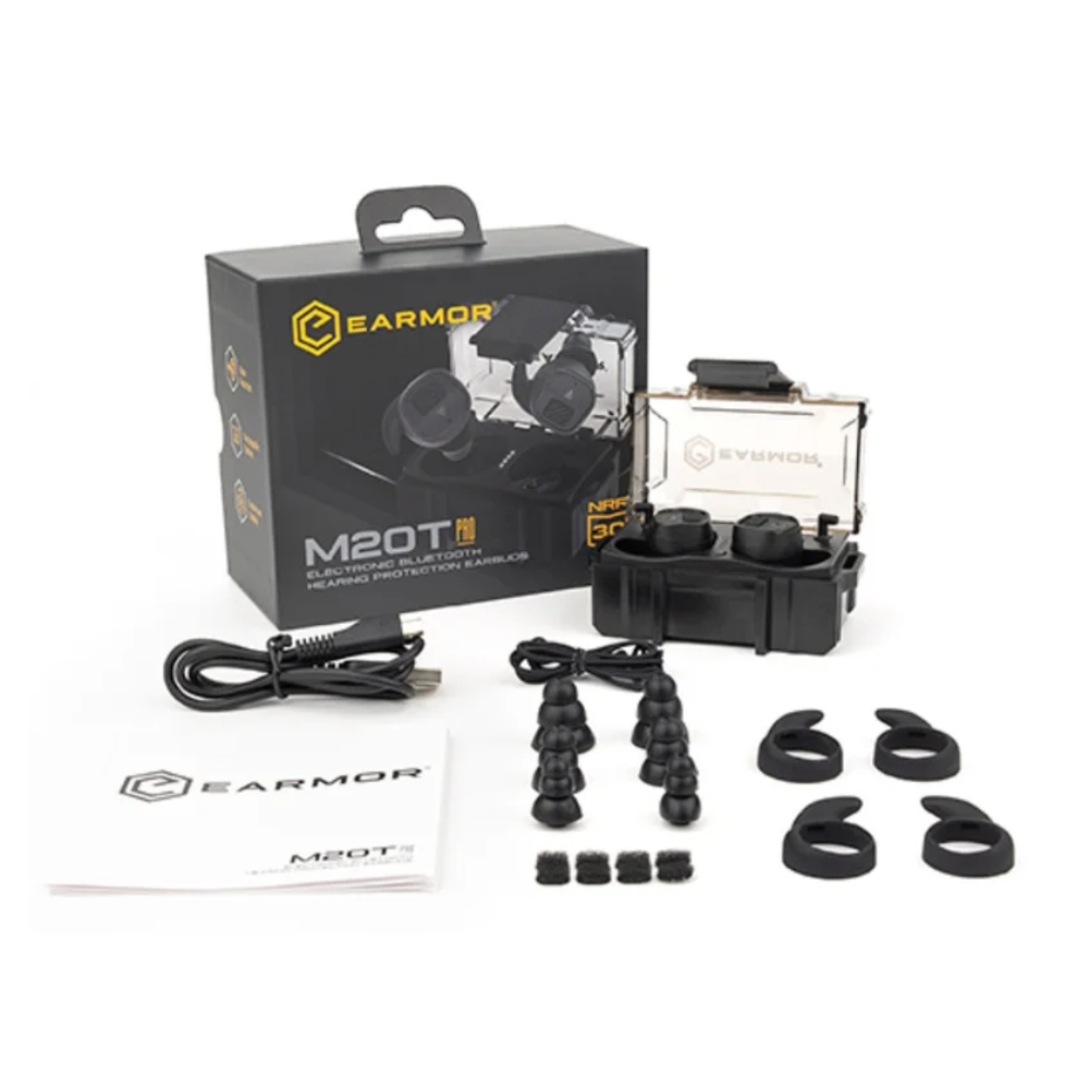 Earmor M20T Pro Bluetooth elektroniniai klausos apsaugos kištukai Foliage Green