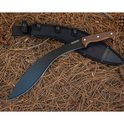 Boker Magnum Kukri lenktos fomos mačetė 420 plienas medinė rankena