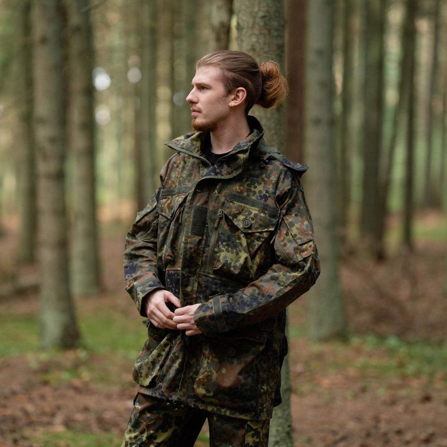 TACGEAR Smock stiliaus striukė Flecktarn marginimas