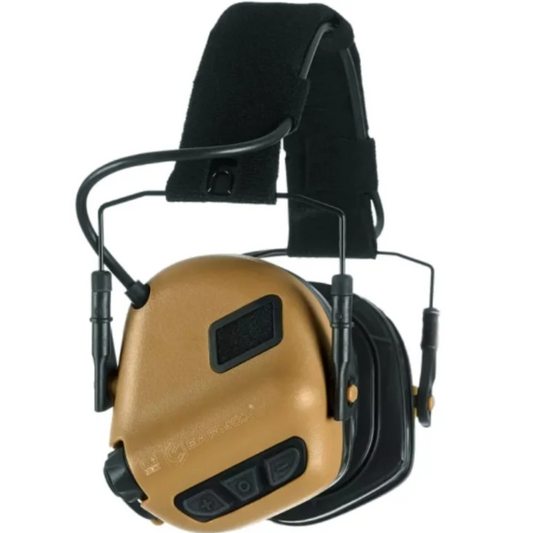 EARMOR M31 Plus elektroninės ausinės aktyvi klausos apsauga Coyote Brown