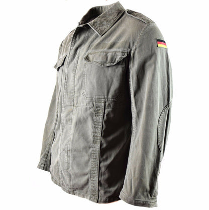 Original German army Moleskin jacket. Vintage BW army field olive drab jacket