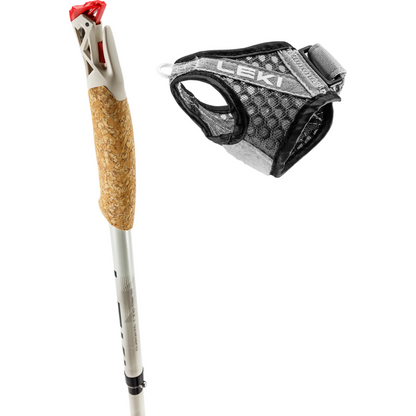 LEKI Ultratrail FX.One Carbon sulankstomos trail running lazdos 120 cm pora