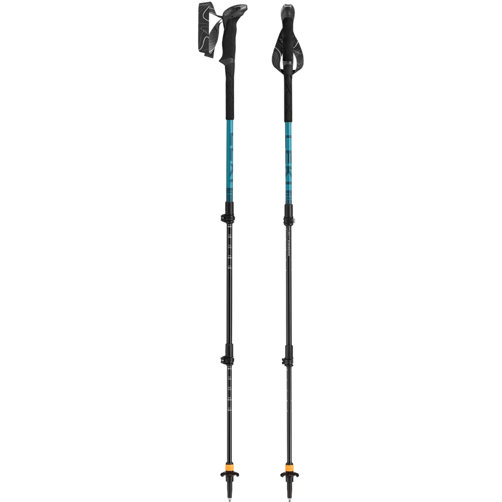 LEKI Makalu Lite AS amortizuojančios teleskopinės žygių lazdos 100–135 cm