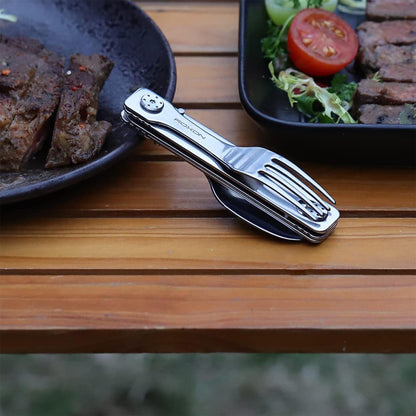 ROXON Cutlery C1 sulankstomas daugiafunkcinis įrankis šakutė šaukštas peilis