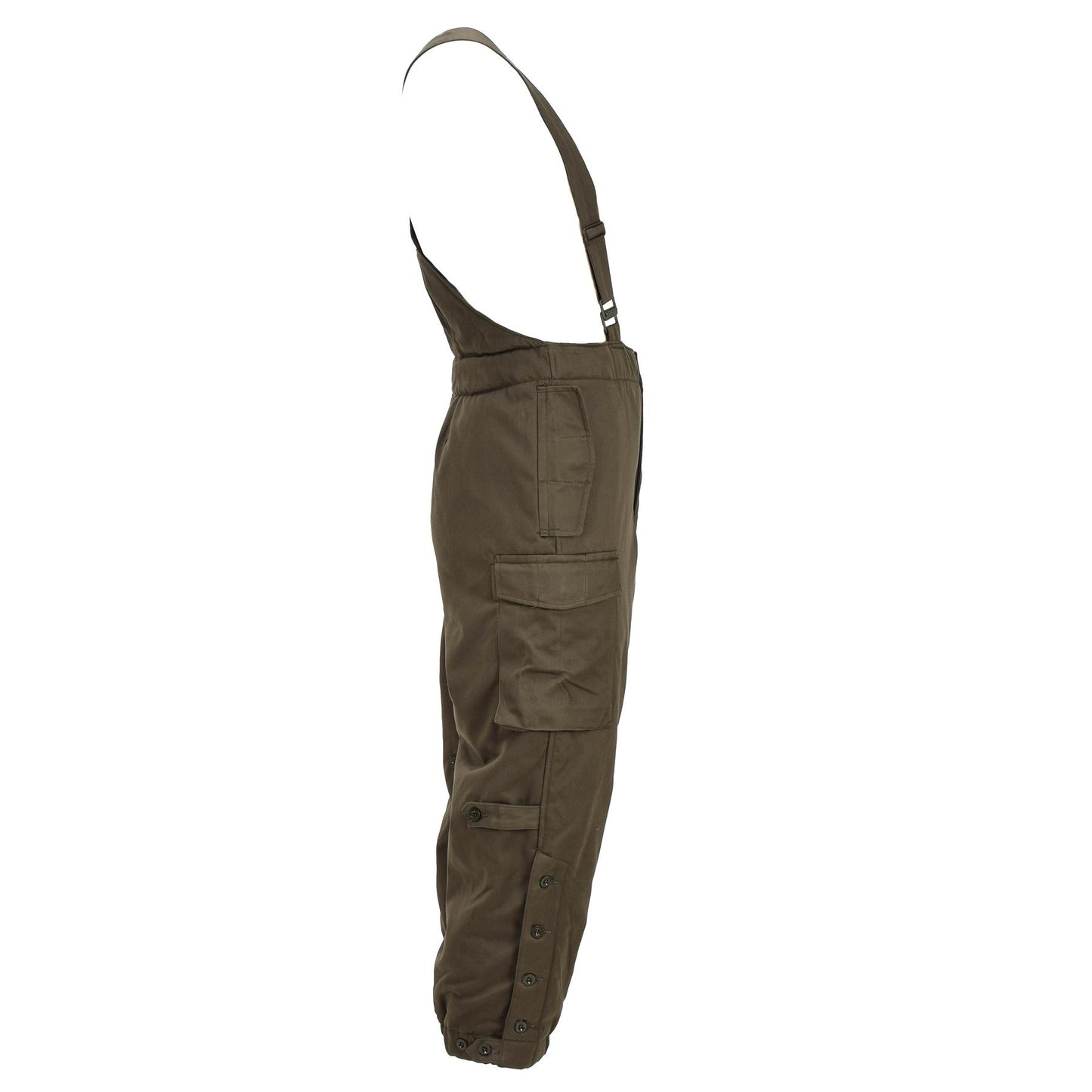 Australijos kariuomenės žieminės kelnės su petnešomis alyvuogių