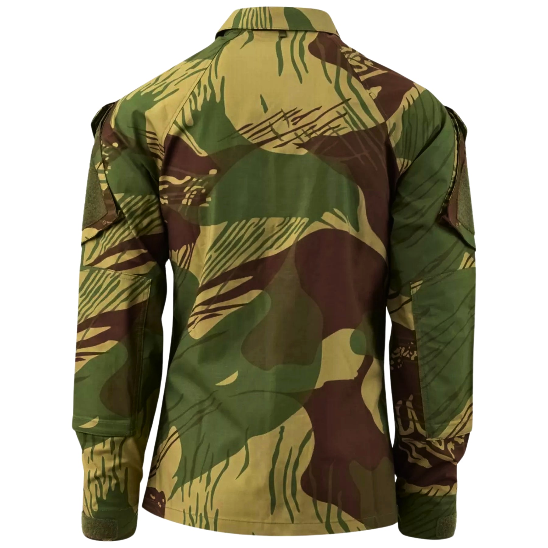 Helikon-Tex Raid taktiniai marškiniai su sutvirtintais alkūnių intarpais, kamufliažinis dizainas, patvarus audinys.