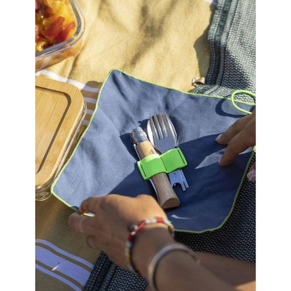 Opinel Picnic+ N°08 stalo įrankių rinkinys peilis šaukštas šakutė