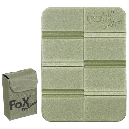Fox Outdoor sulankstomas termo kilimėlis su MOLLE dėklu alyvuogių