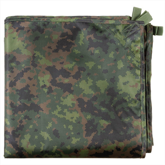 MFH Tarp Extreme tentas 3x3m atsparus vandeniui M05 marginimo iš tvirtos RipStop medžiagos, camo raštu.