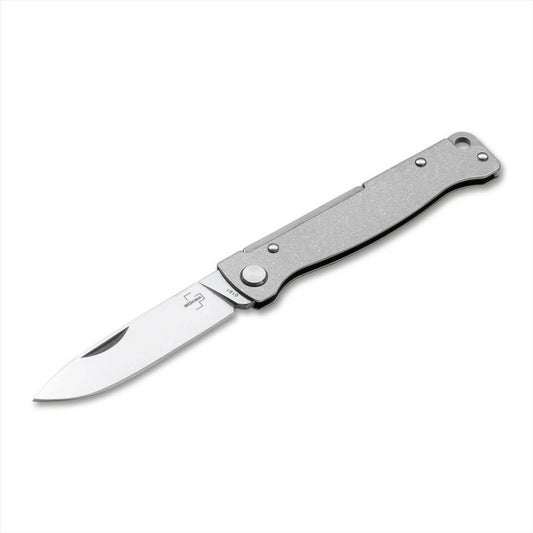 Boker Plus Atlas SW sulankstomas peilis iš 12C27 plieno su stonewash apdaila ir slipjoint fiksavimu.