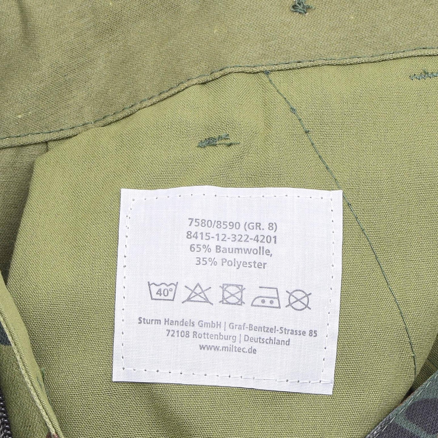 MIL-TEC Vokietijos kariuomenės stiliaus lauko uniforminės kelnės Flecktarn marginimo