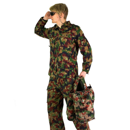 Šveicarijos kariuomenės vintažinė M70 kuprinė su petnešomis Alpen marginimo