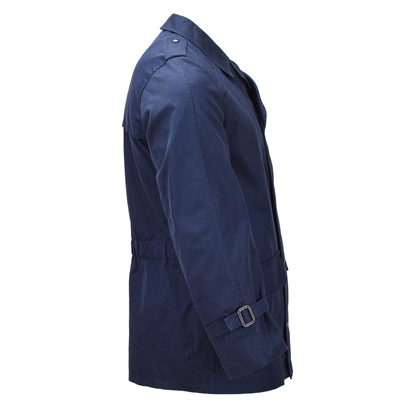 Olandijos kariuomenės parkos tipo striukė su pamušalu mėlyna