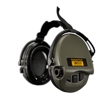 Sordin Supreme Pro-X Neckband apsauginės ausinės alyvuogių