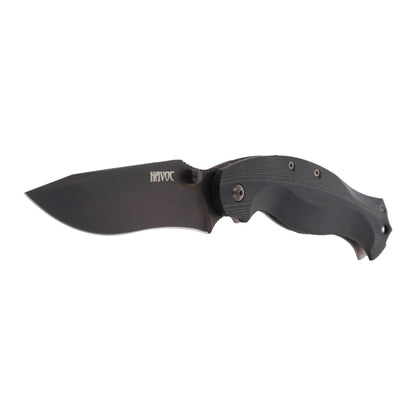 Fox Knives HAVOC taktinis peilis atlenkiamas G10 rankena juodas