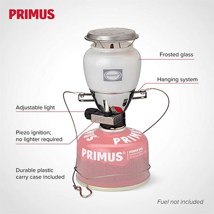 Primus EasyLight dujinis žibintas 490 lm stovyklavimui ir žygiams