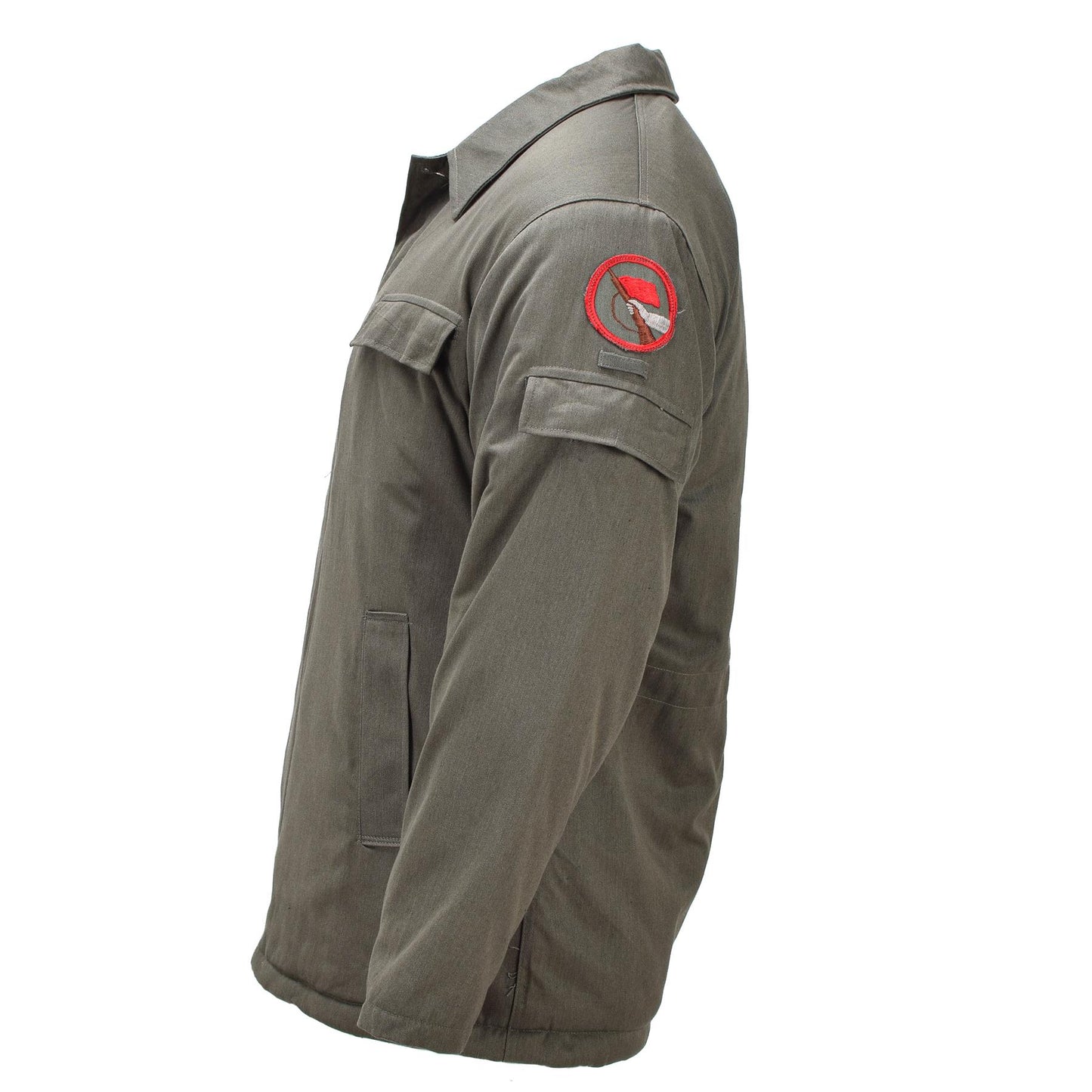 Vokietijos kariuomenės DDR vintažinis paltas alyvuogių spalvos