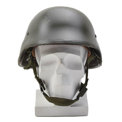 Vokietijos kariuomenės M92 balistinis šalmas iš kevlaro alyvuogių