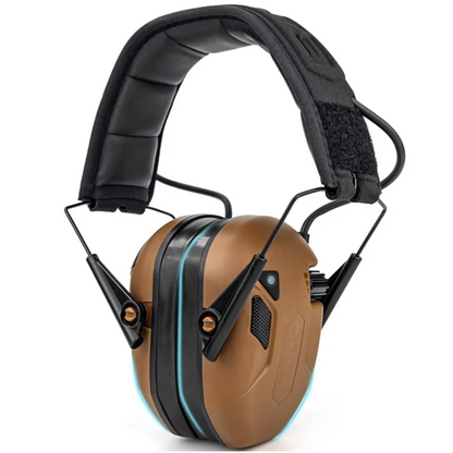 EARMOR M300T elektroninės klausos apsaugos ausinės Bluetooth 22dB NRR Coyote