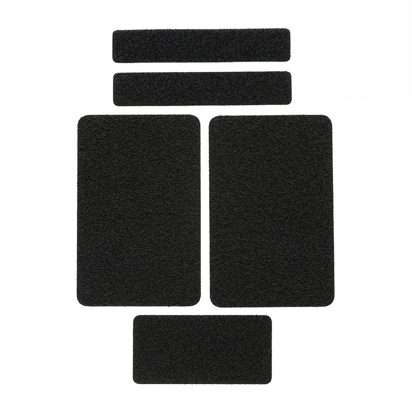 M-TAC velcro juostų rinkinys su lipniu pagrindu 5 vnt