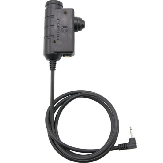 Earmor PTT adapteris Motorola 1 kontakto radijo stotelėms juodas