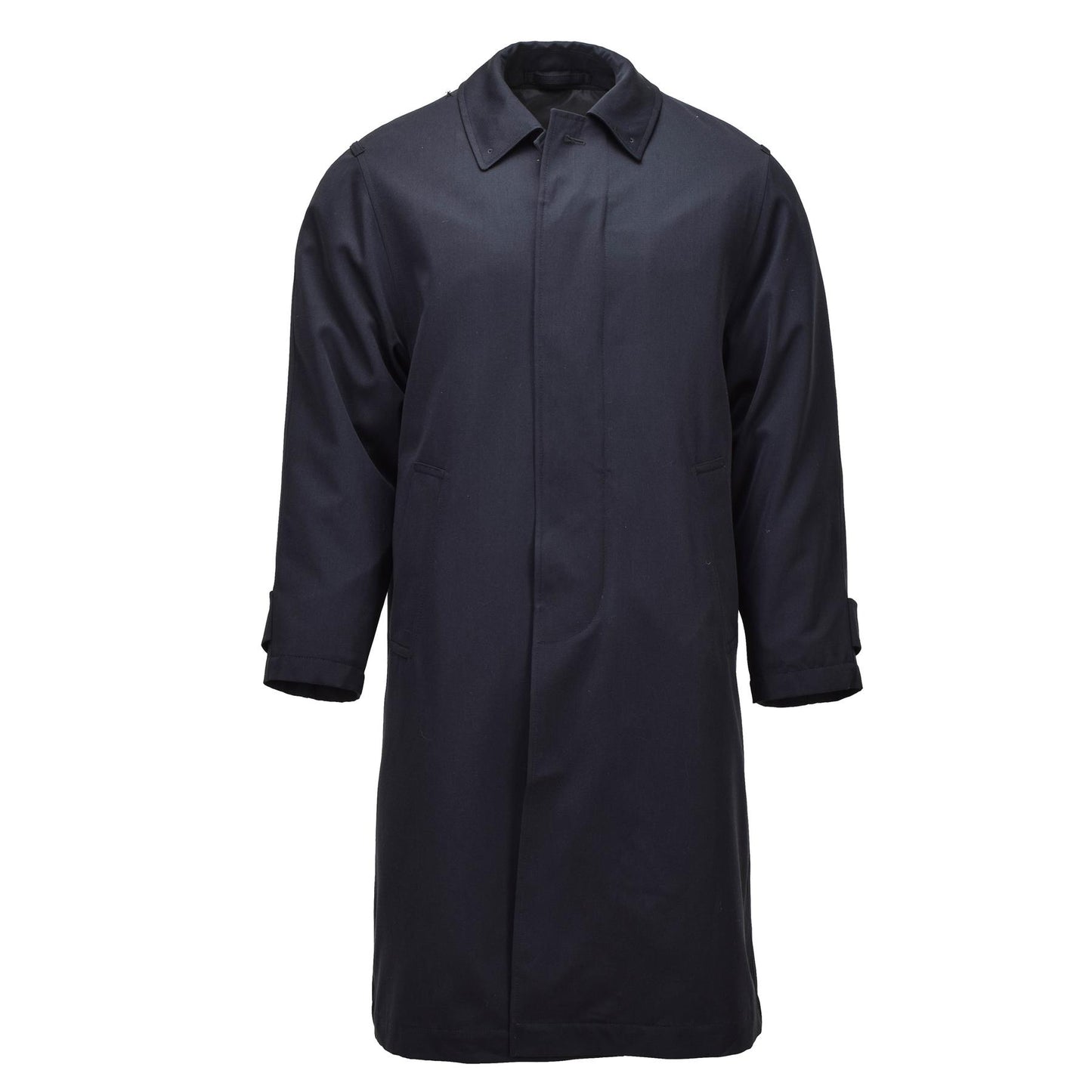 Olandijos kariuomenės ilgas proginis paltas juodas