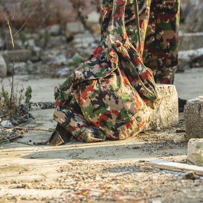 Šveicarijos kariuomenės vintažinė M70 kuprinė su petnešomis Alpen marginimo