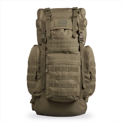 MIL-TEC GEN. II taktinė kuprinė 65L, tvirta, erdvi su reguliuojamais ir paminkštintais diržais, MOLLE sistema.