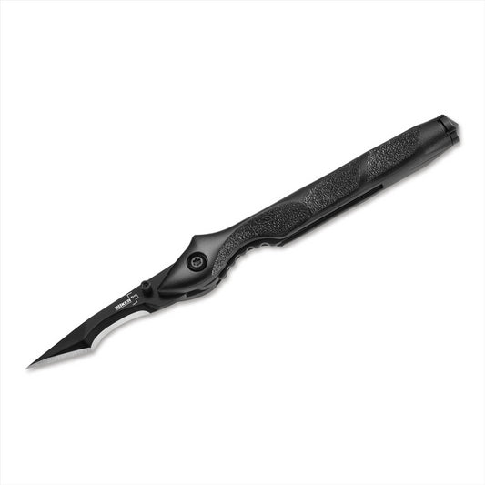 Boker Plus Urban Survival sulankstomas kišeninis peilis iš 440C plieno, kompaktiškas ir diskretiškas EDC įrankis.