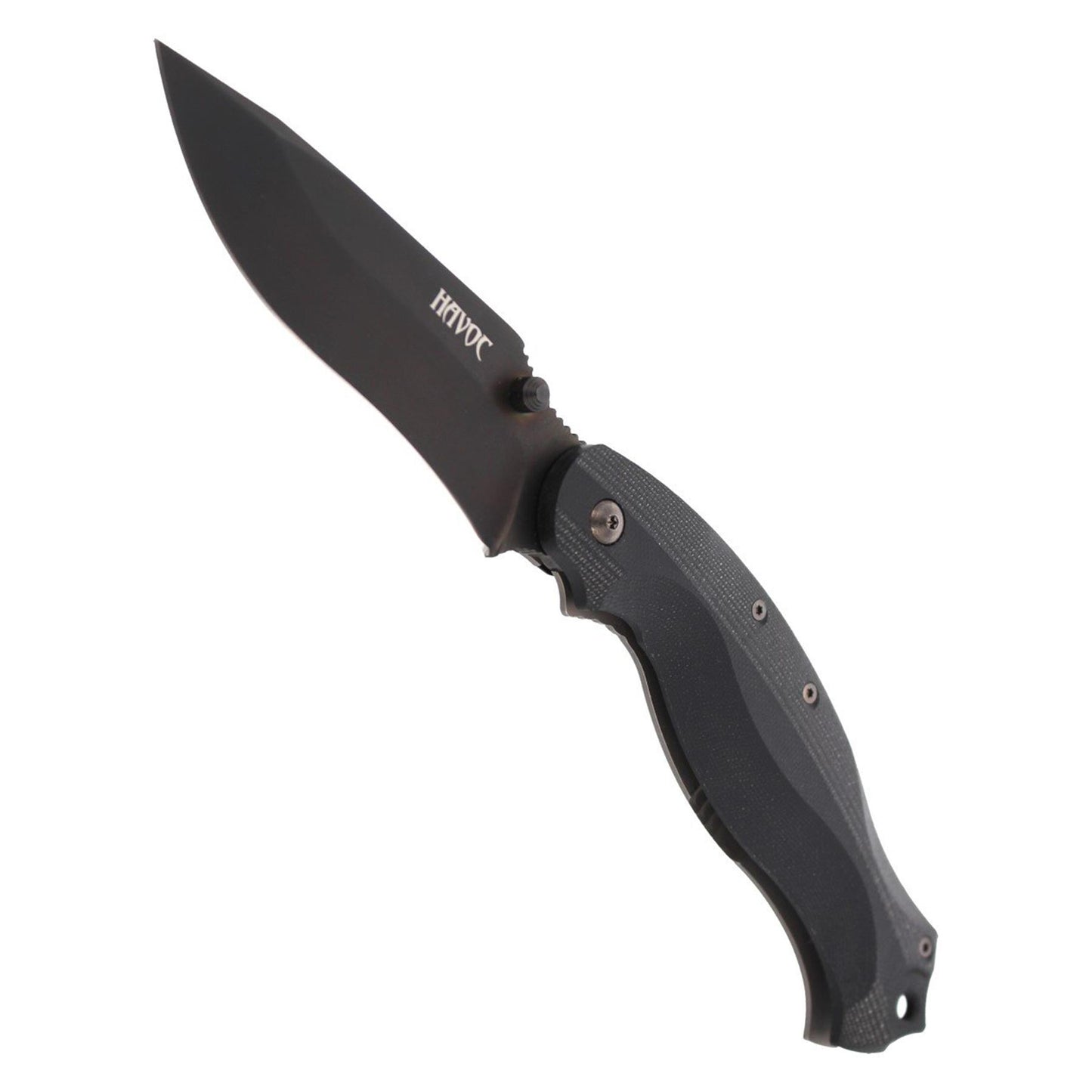 Fox Knives HAVOC taktinis peilis atlenkiamas G10 rankena juodas