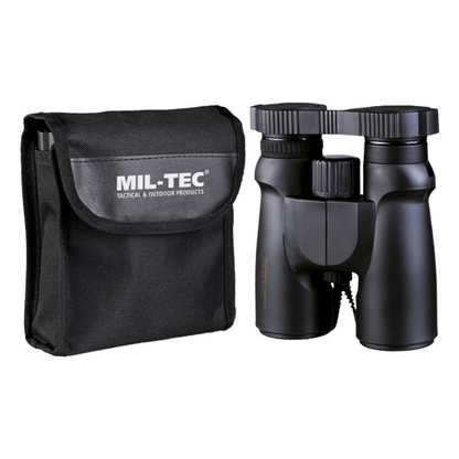 Mil-Tec vandeniui atsparūs žiūronai 8x42 žygiams ir stebėjimui juodi