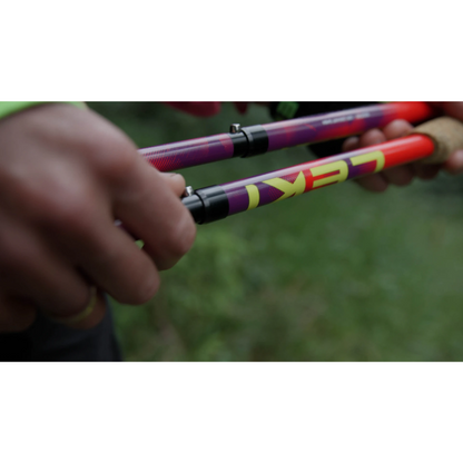 LEKI Ultratrail FX.One Carbon sulankstomos bėgimo bekele lazdos 130 cm pora