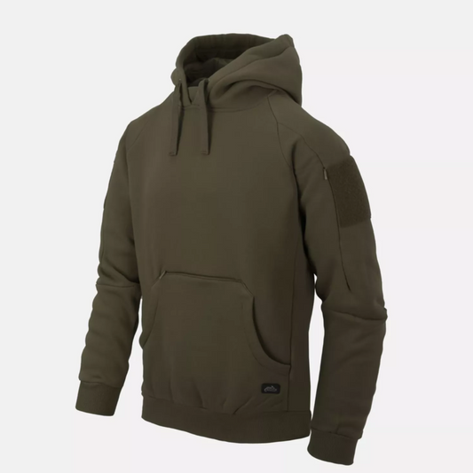 Helikon-Tex Urban Hoodie Lite Kangaroo džemperis su gobtuvu žalias
