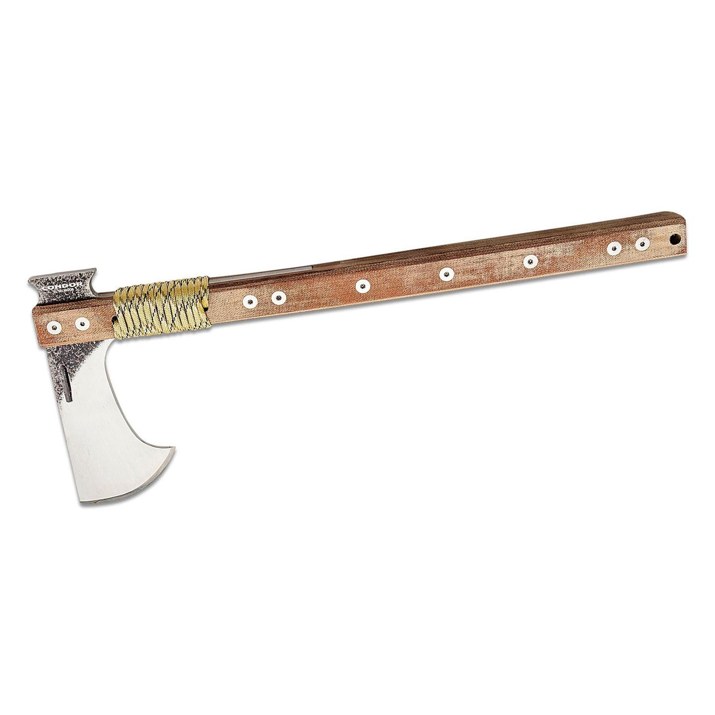 Condor Hawk Axe universalus kirvis 1075 anglies plienas mikarta rankena