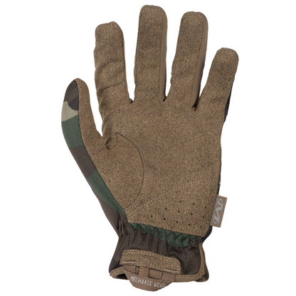 Mechanix Wear FastFit Gen 2 taktinės pirštinės su elastiniais rankogaliais Woodland