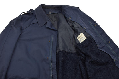 Olandijos kariuomenės parkos tipo striukė su pamušalu mėlyna