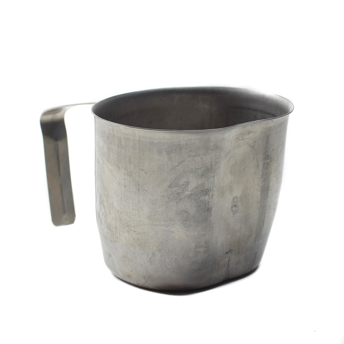 Original Austrian Army canteen stainless steel cup folding handle military issue