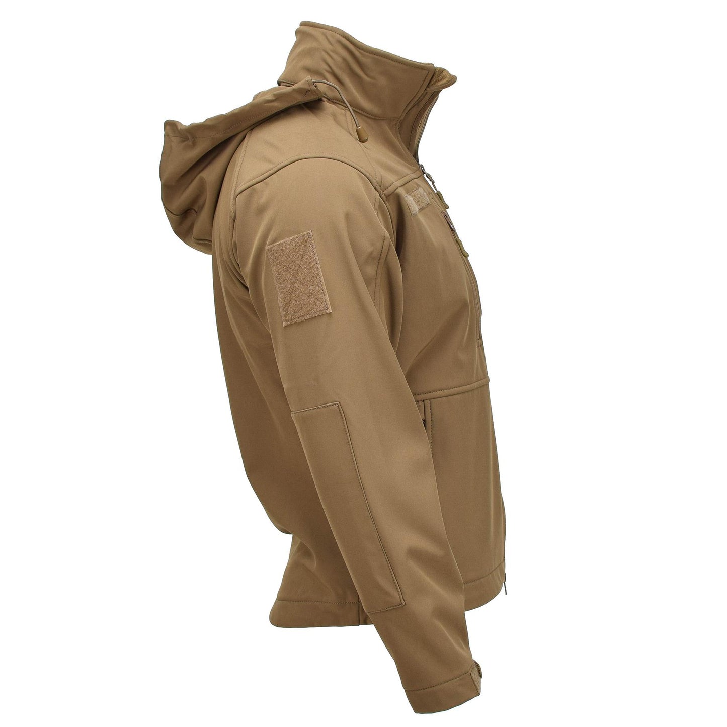 MIL-TEC soft shell vandeniui atsparus taktinis švarkas šviesiai rudos spalvos